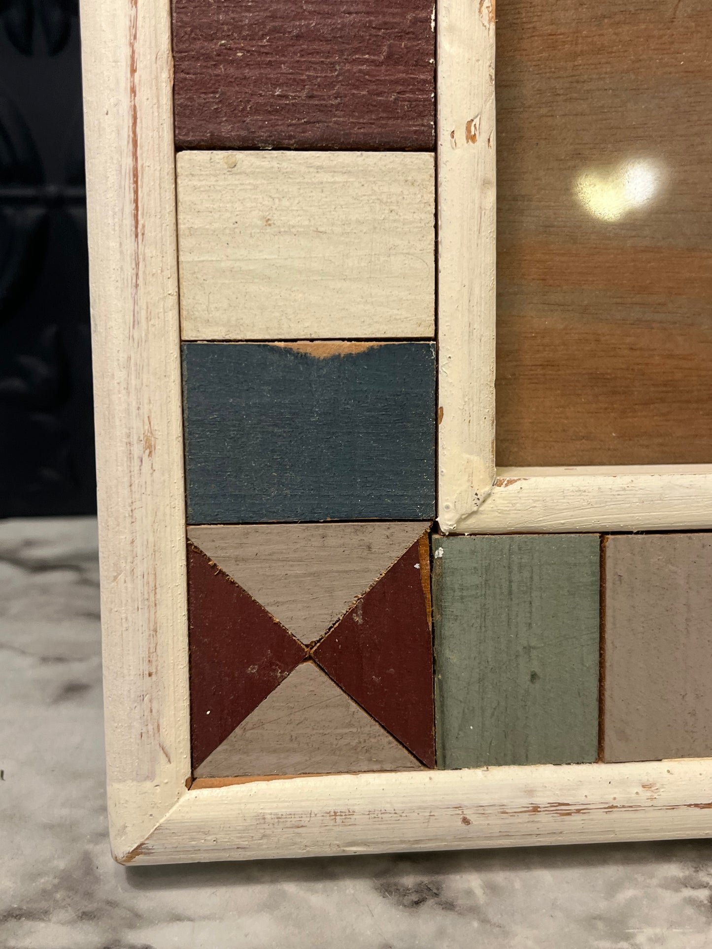 Wood Multicolor Block Frame