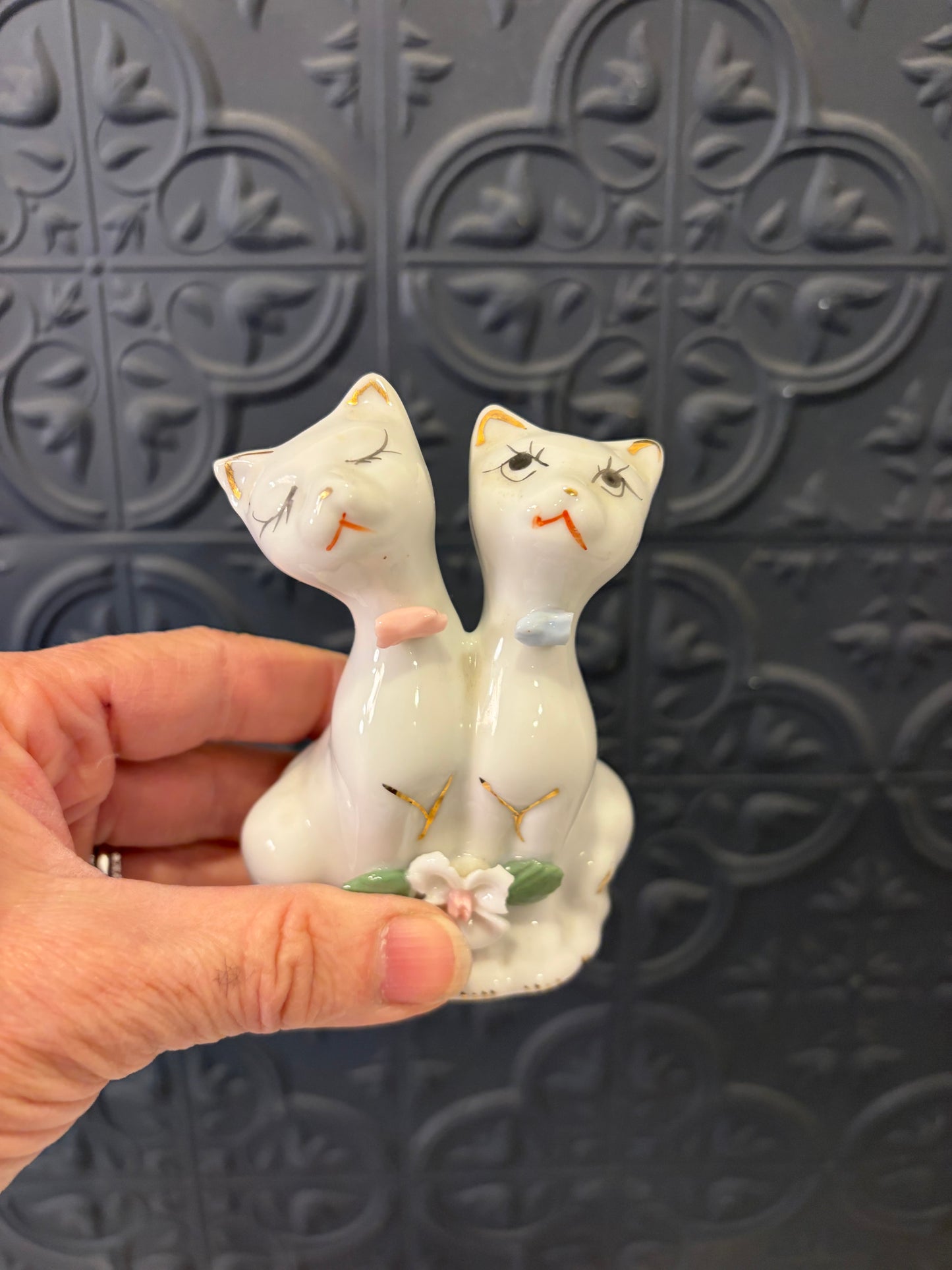Bone China Cat Figures