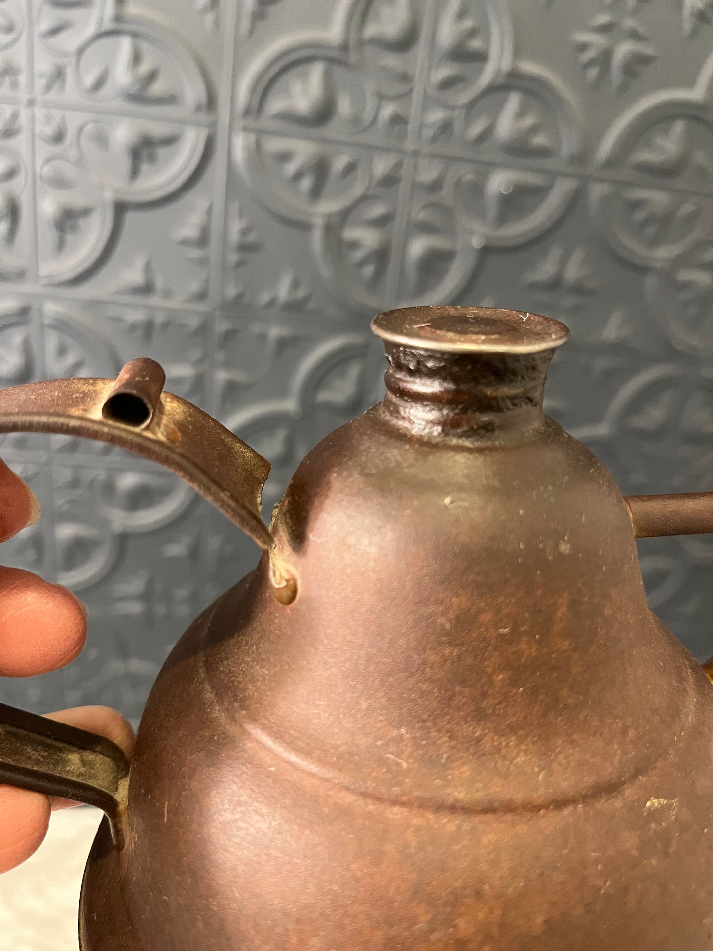Vintage Copper Oil Can