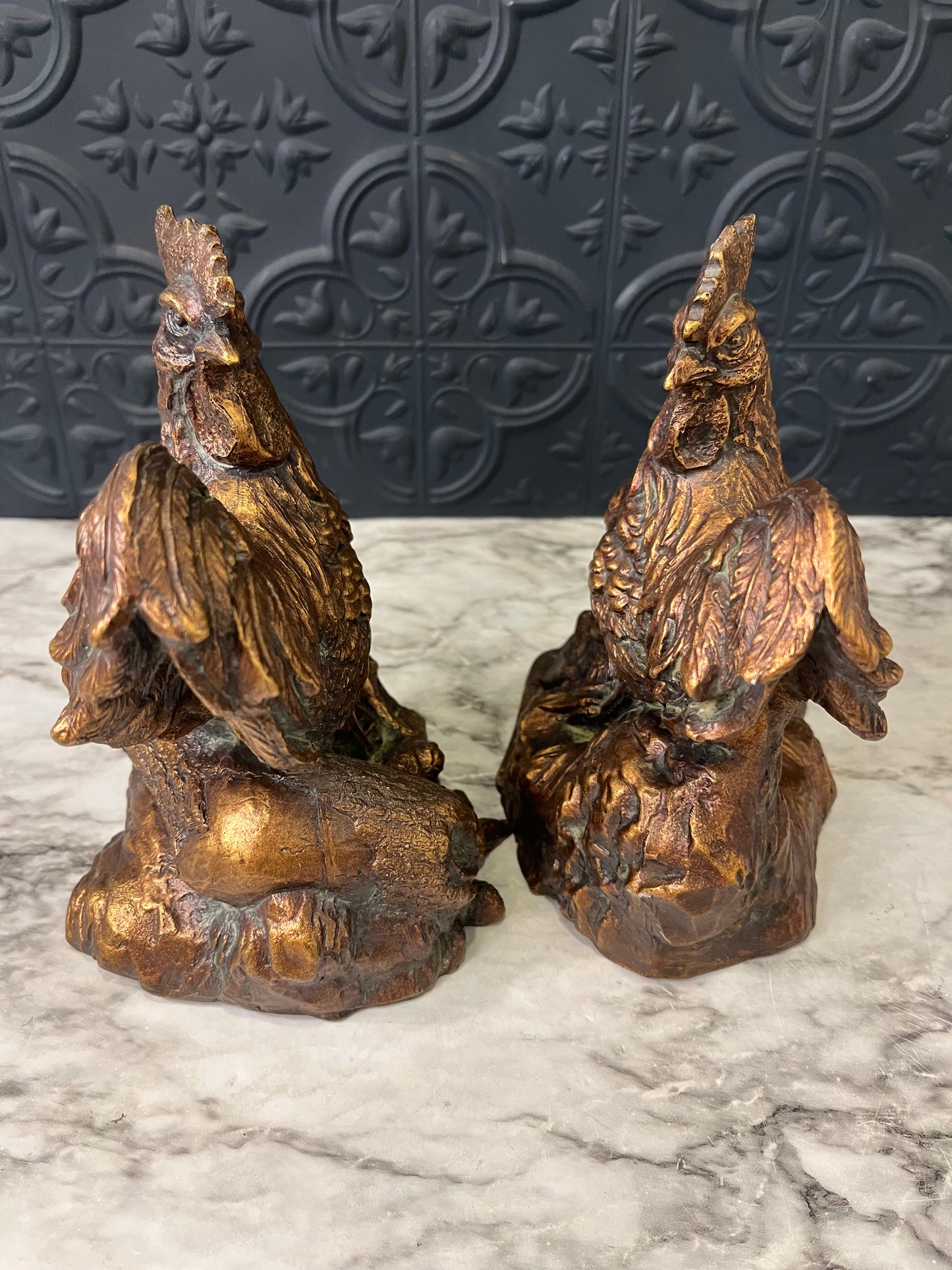 Rooster Bookends