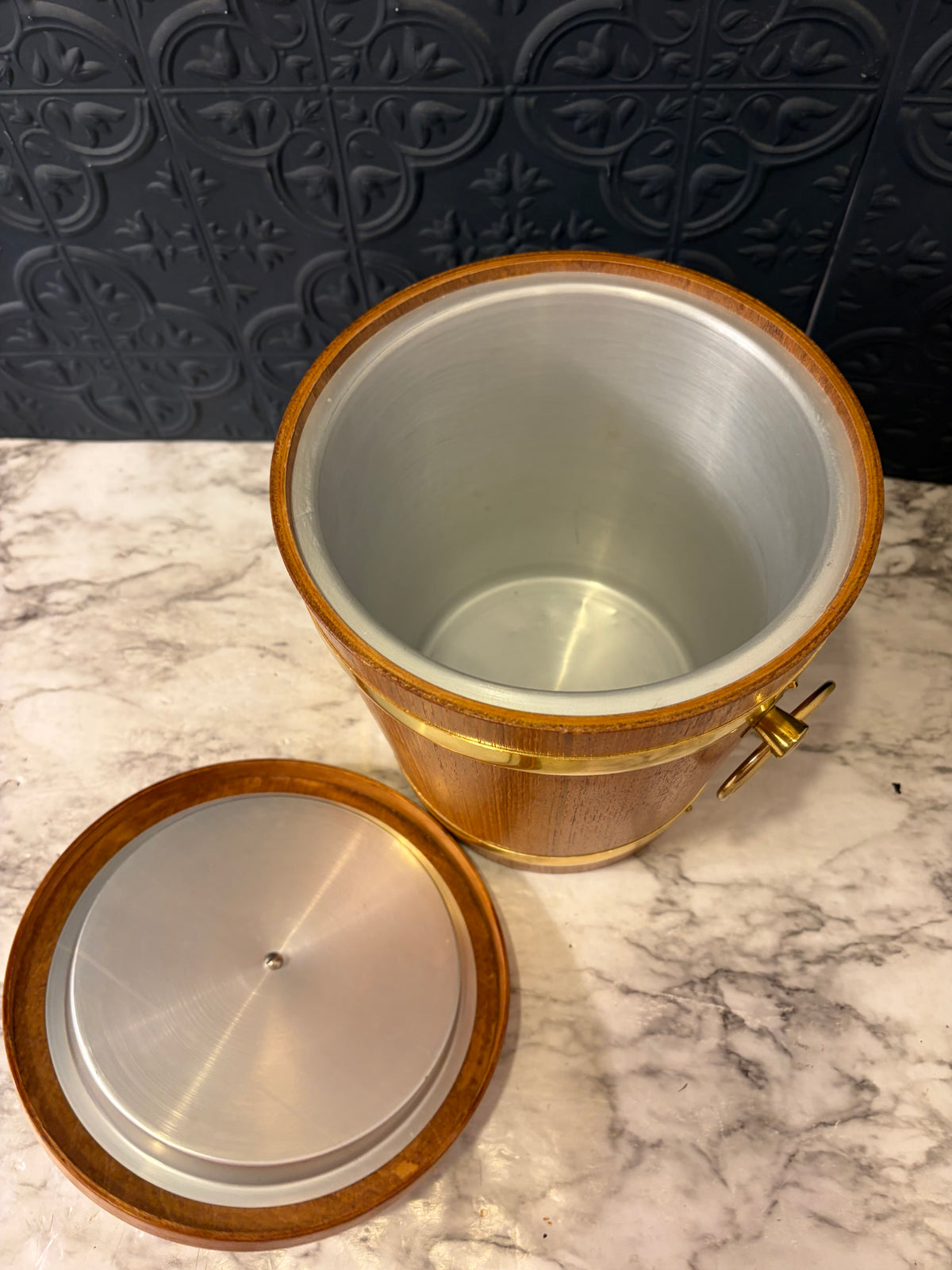 Mid Century Teak Ice Bucket