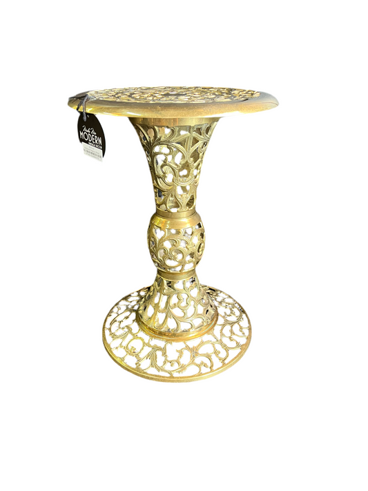 Hollywood Regency Brass Table/plant stand