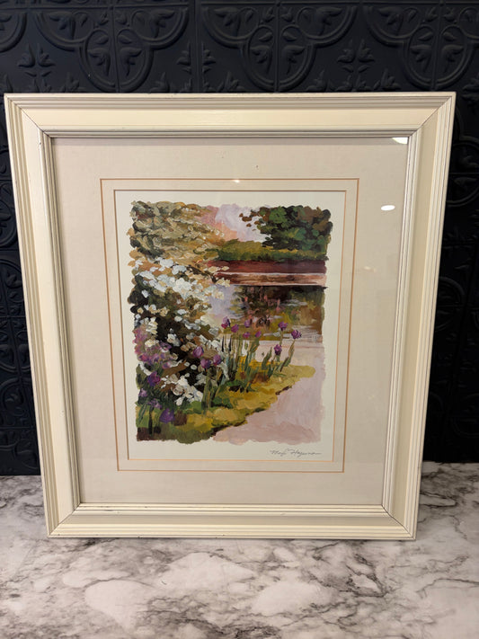 White Framed Impressionist Print