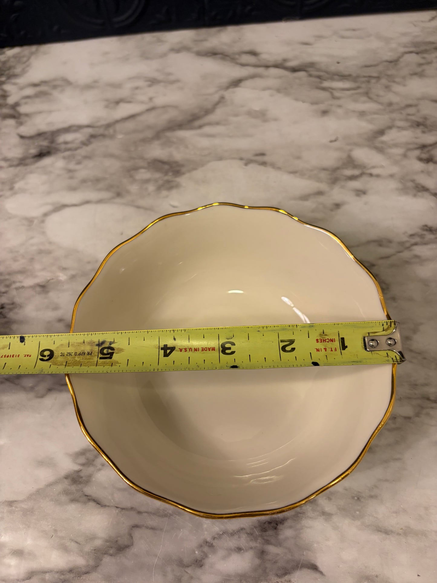 Lenox Bowl with Rose Relief 5.5"