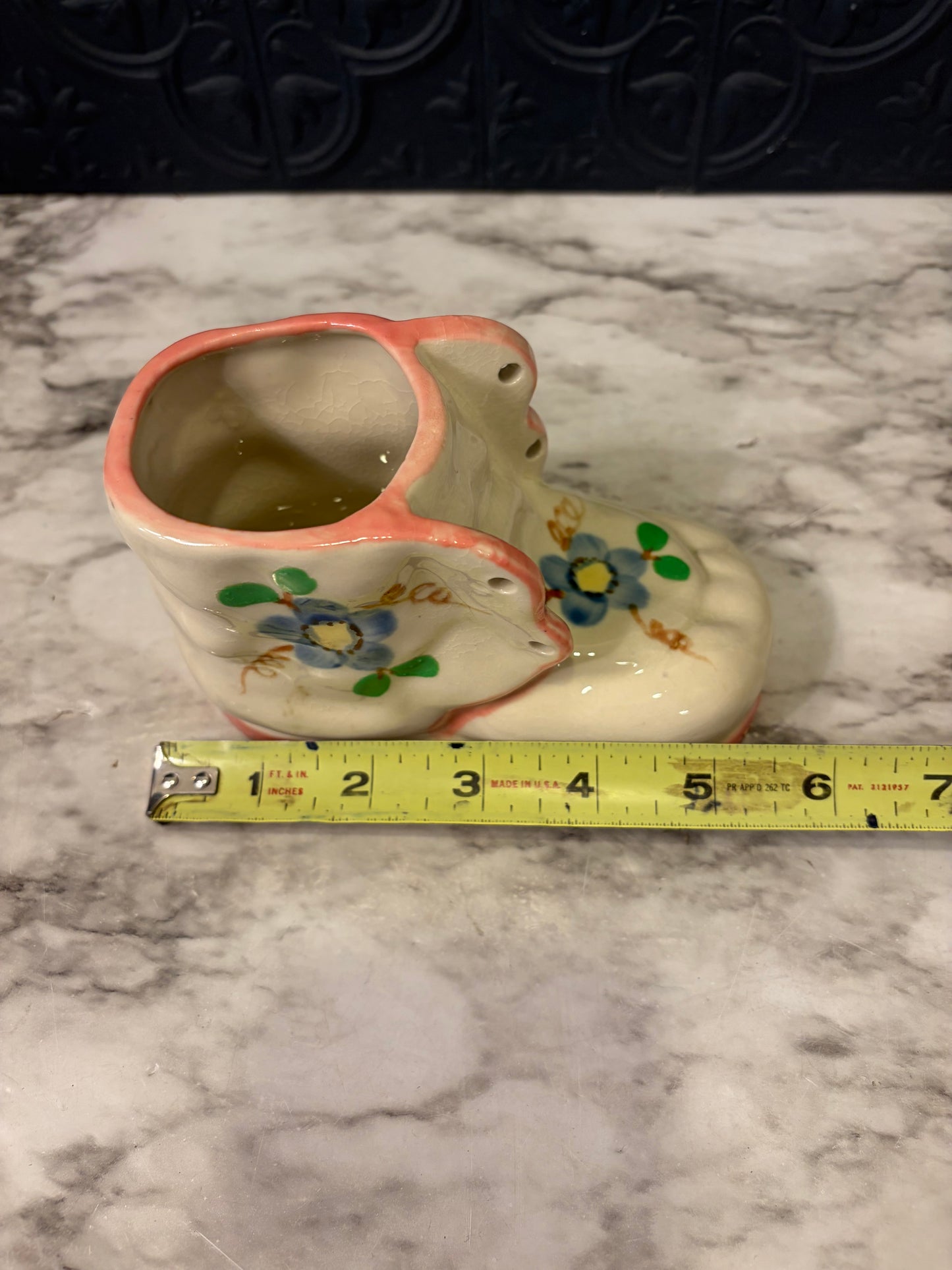 Vintage Baby Shoe Vase/Planter