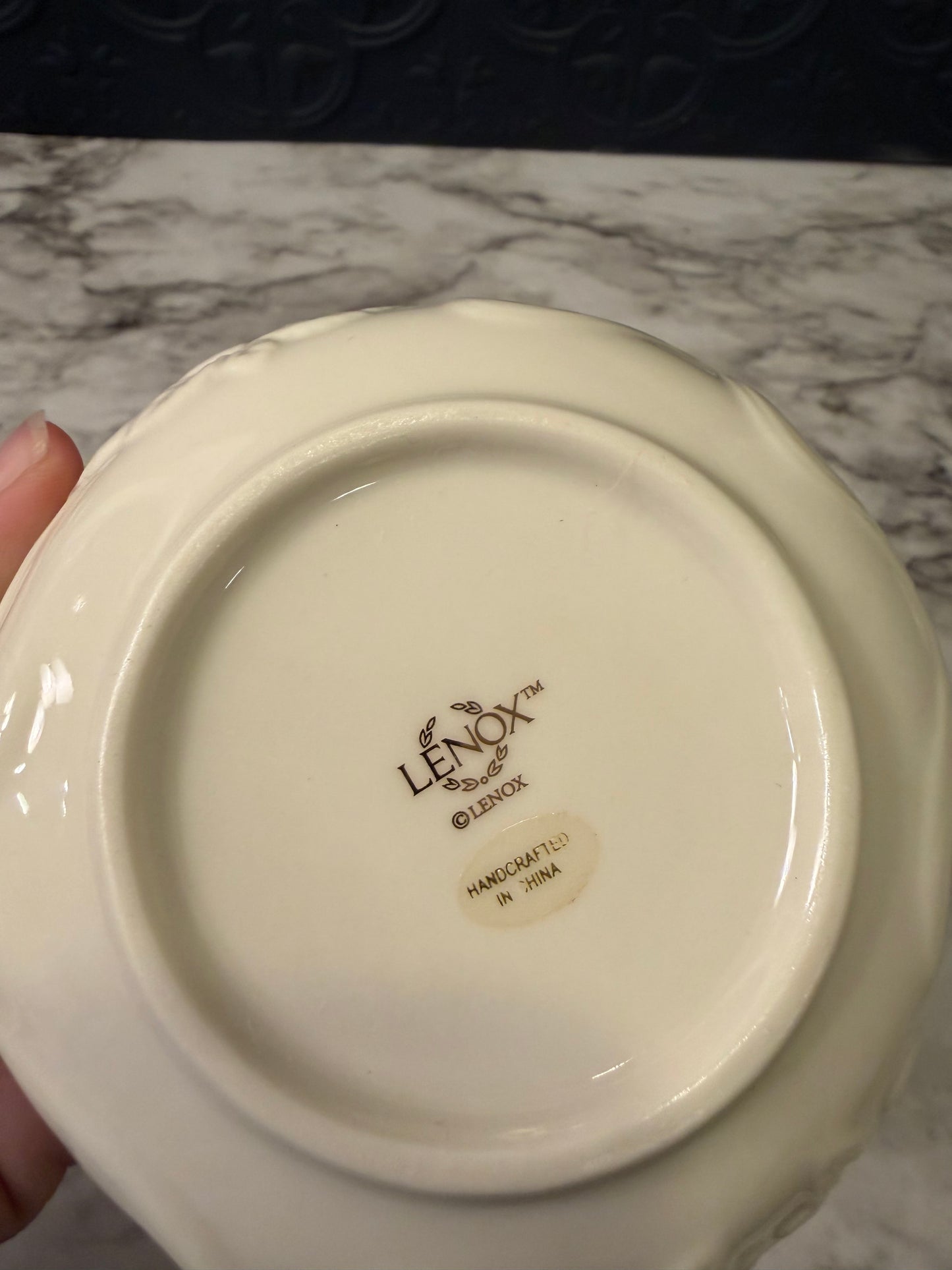 Lenox Bowl with Rose Relief 4.5"