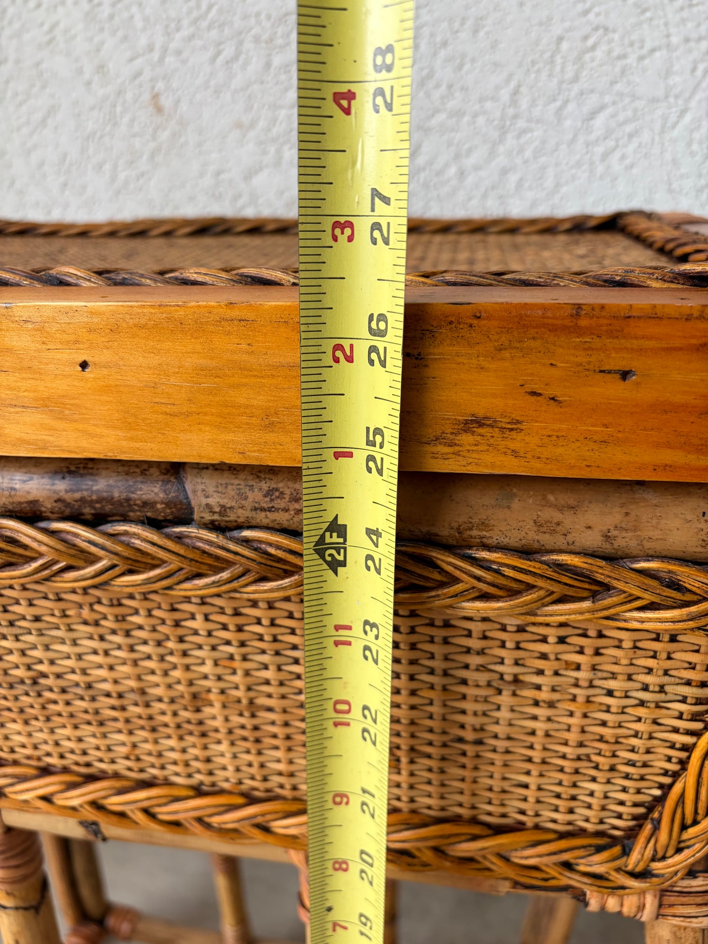 Vintage Bamboo Wine Rack with Tray