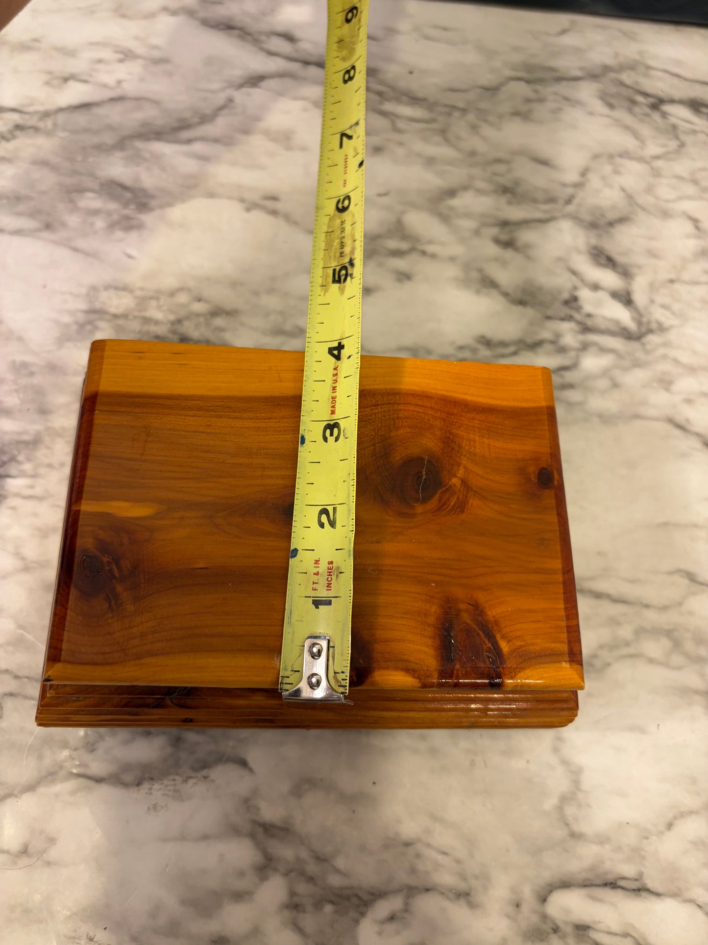 Wood Box with Ribbed Sides