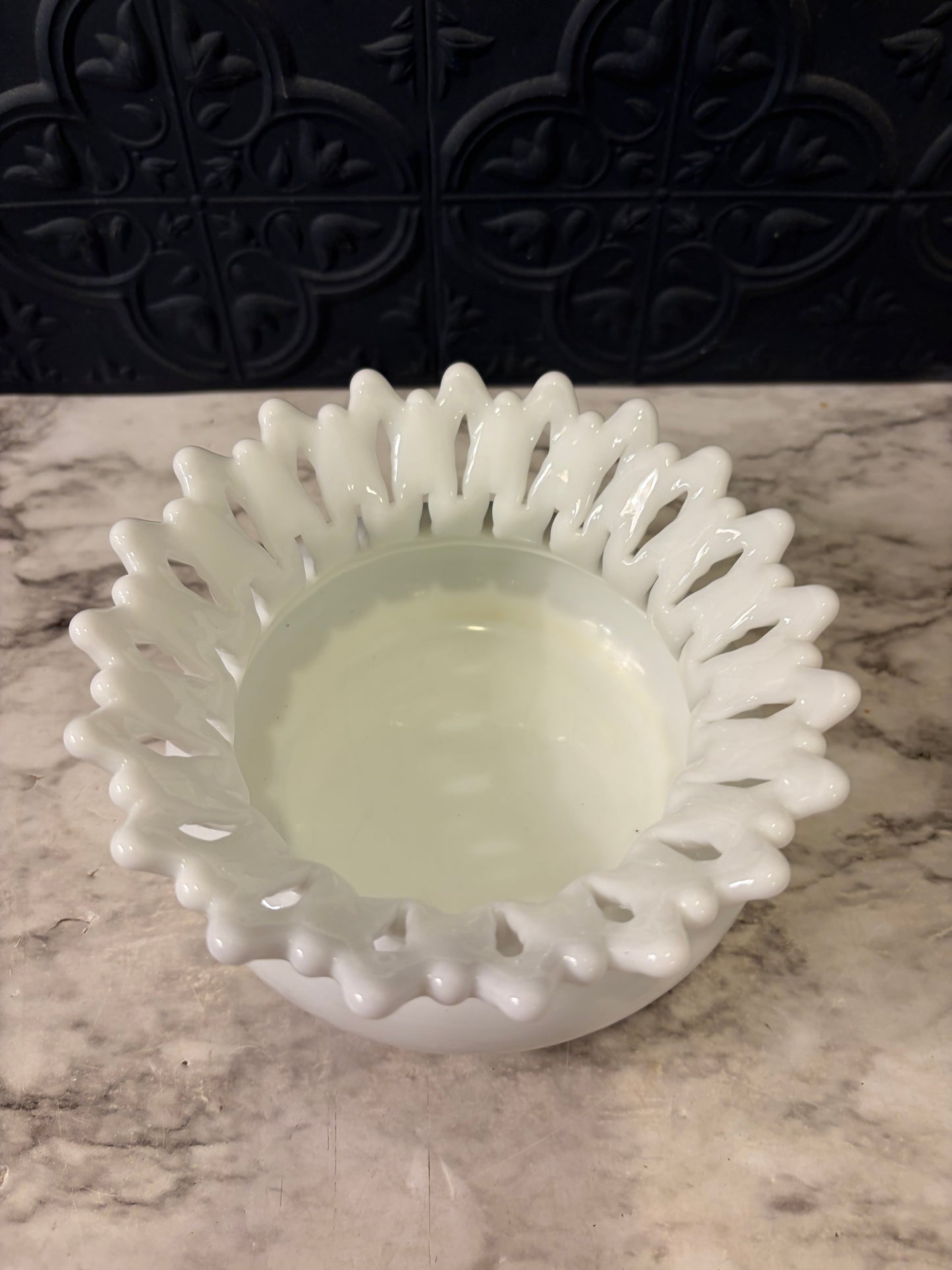 Westmorland Milk Glass Doric Vase