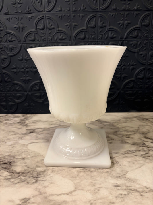 EO Brody Milkglass Grecian Urn Planter