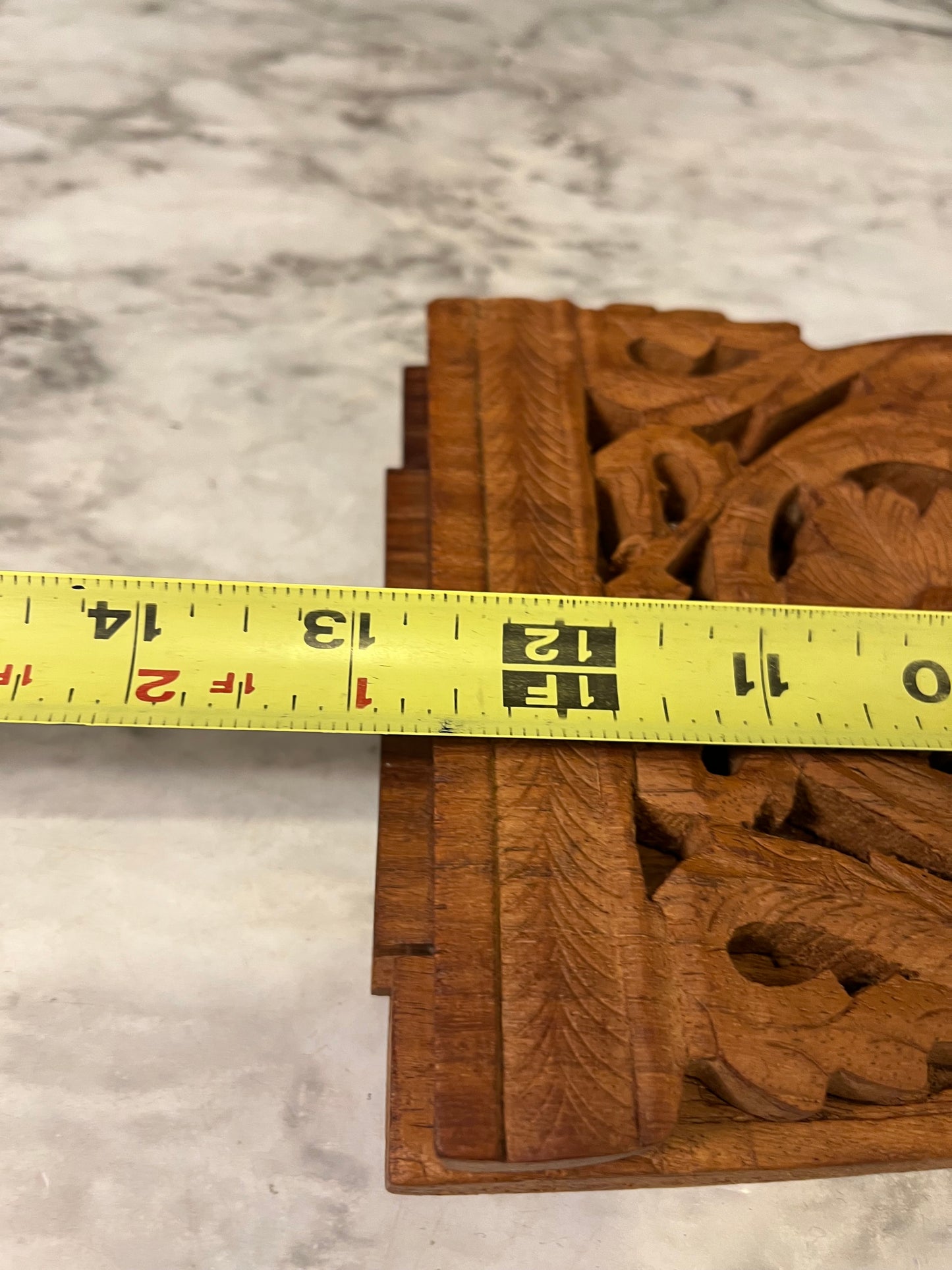 Carved Wood Expanding Tabletop Bookends