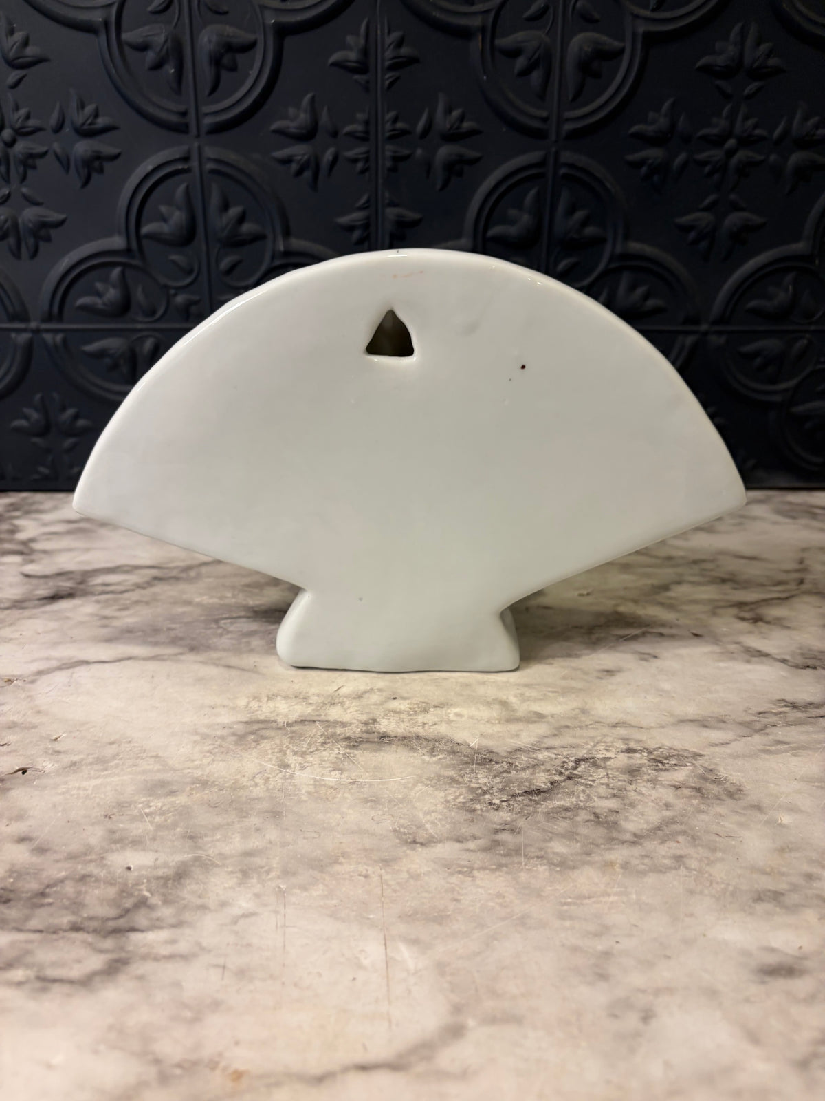 Porcelain Fan Wall Sconce with Roses