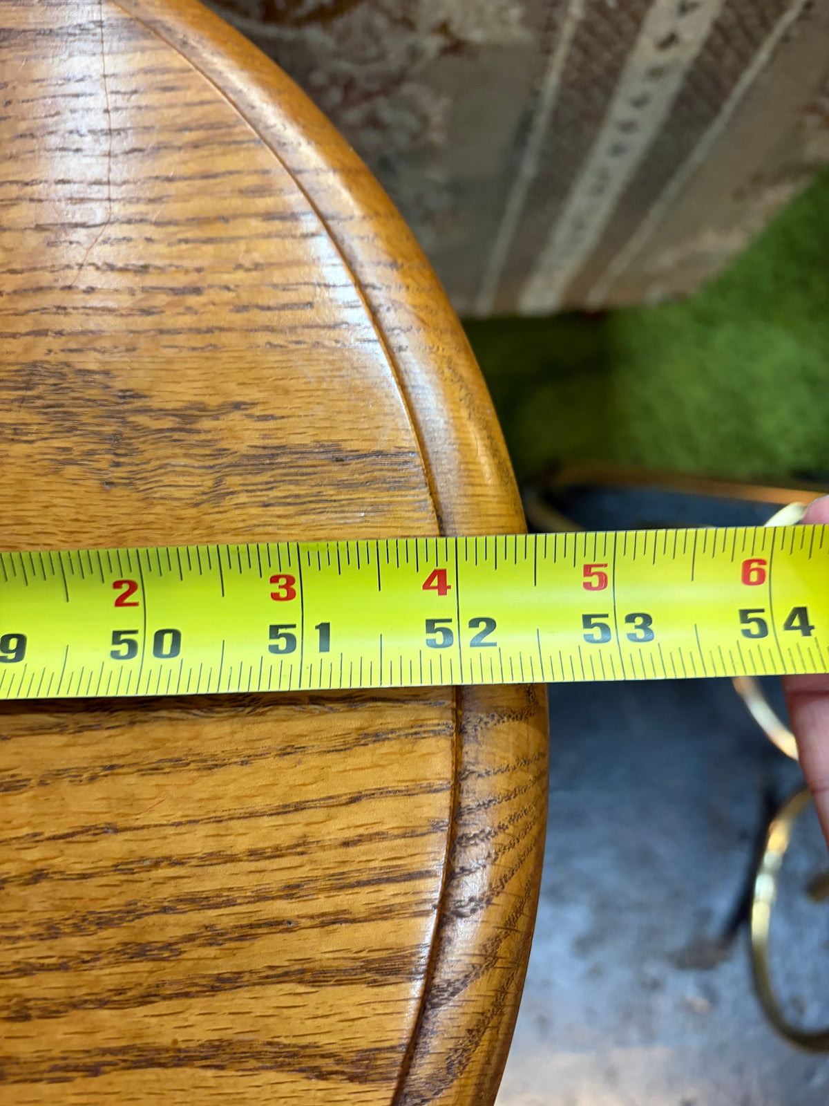 Solid Oak Claw Foot Oval Sofa Table
