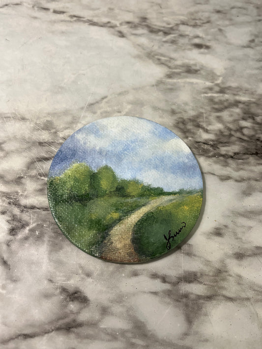 Country Path Magnet painting by Jessie