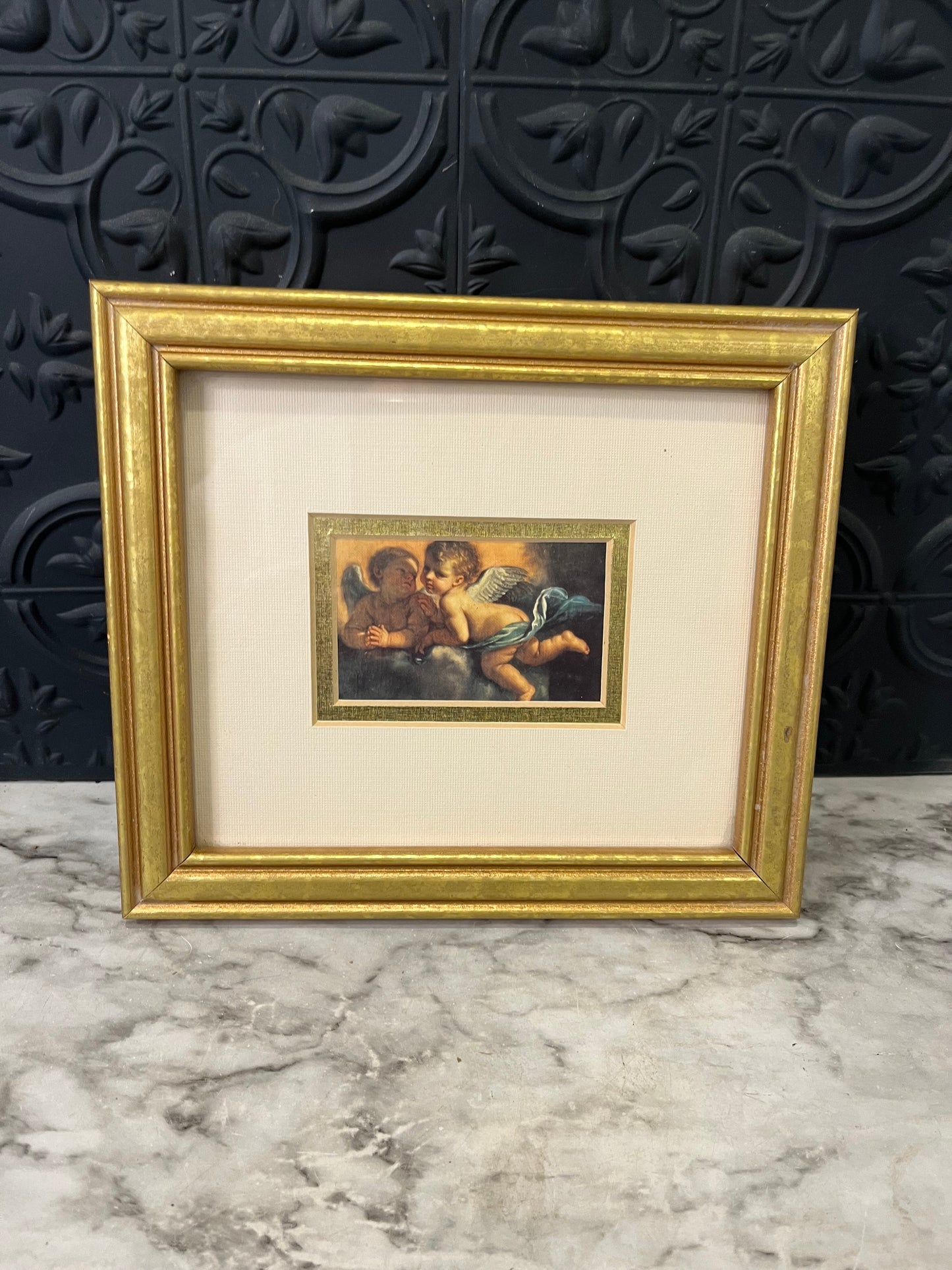 Gold Framed Cherubs Print