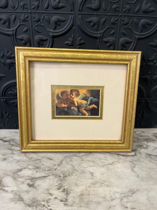 Gold Framed Cherubs Print