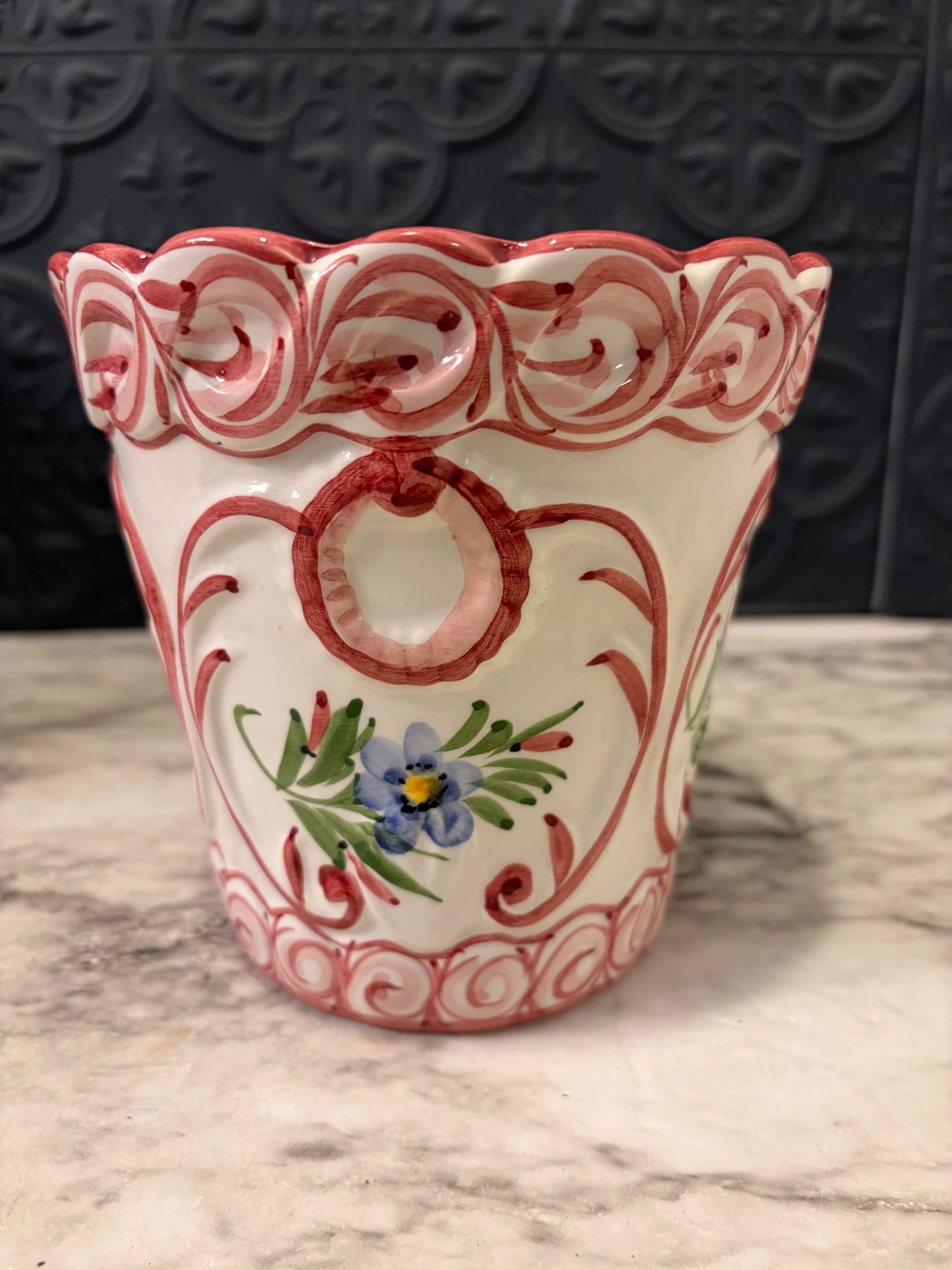 Hand Painted Pot from Portugal