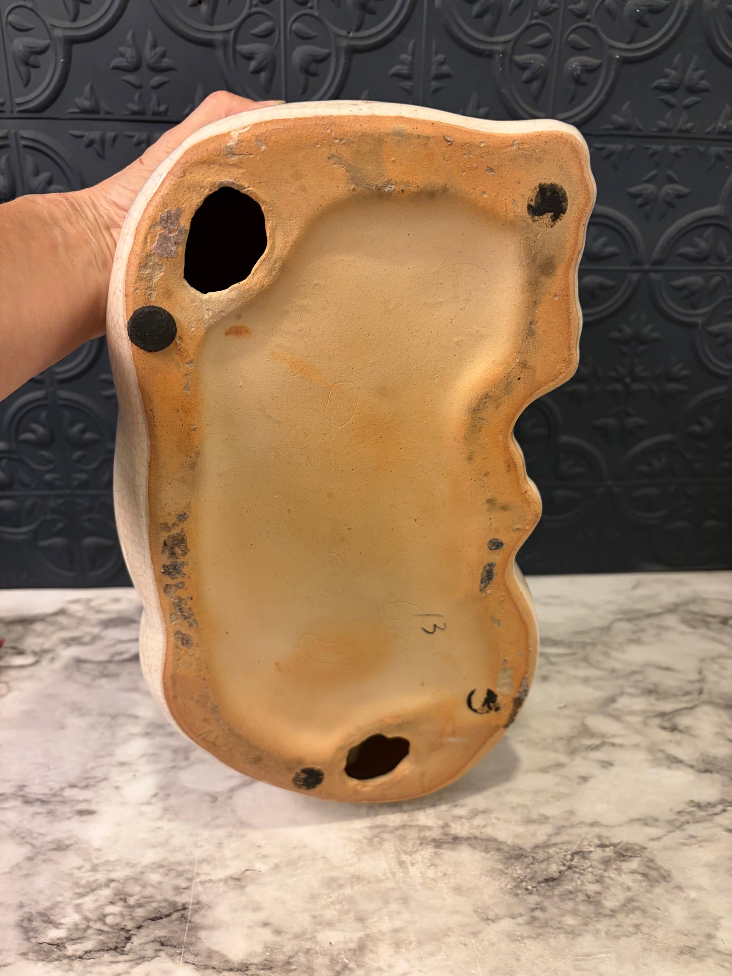 Ceramic Crackle Glaze Cat Large