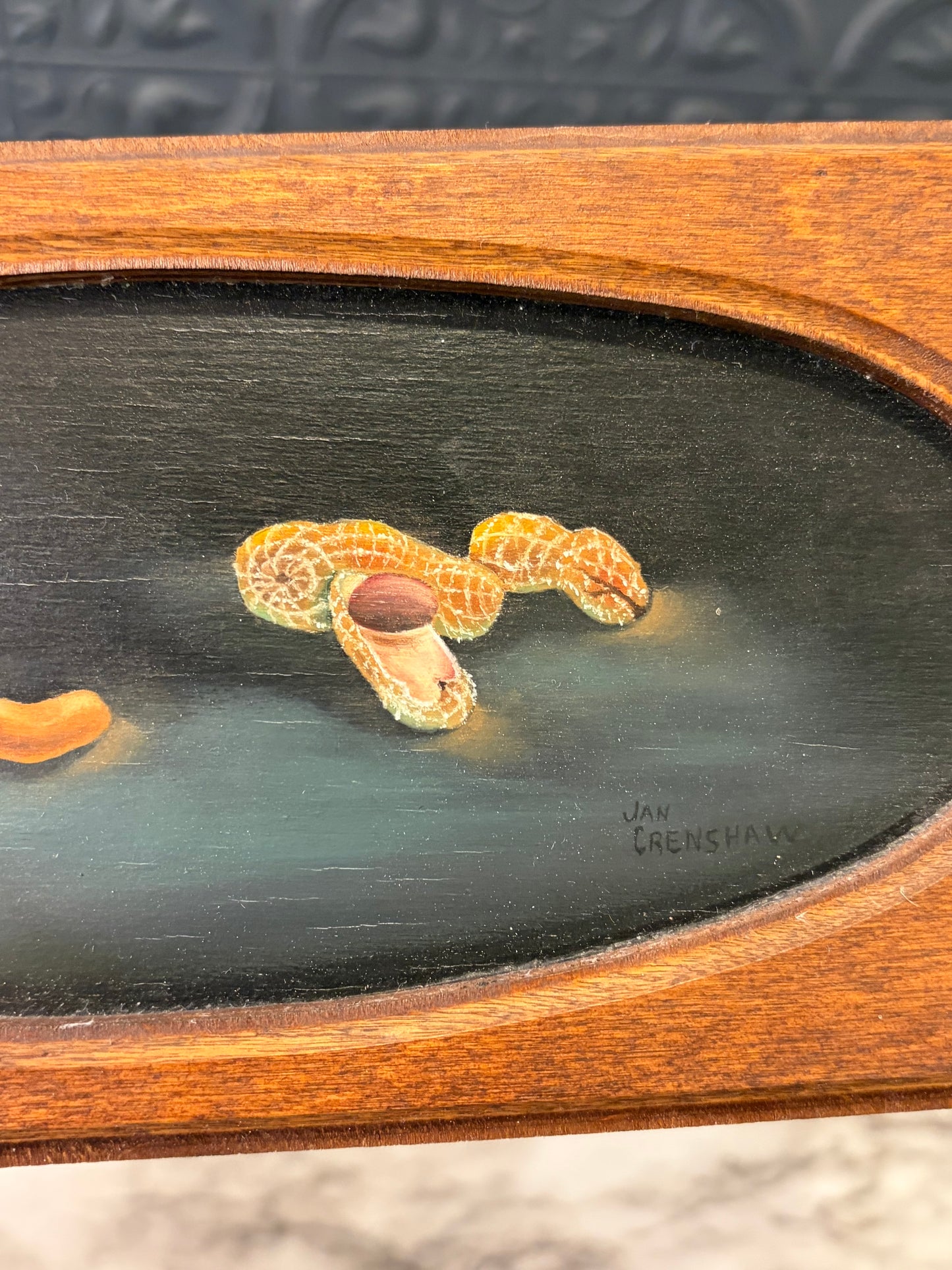 Peanut Painting on Wood