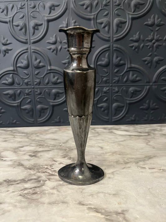 Silver Plated Small Fluted Vase
