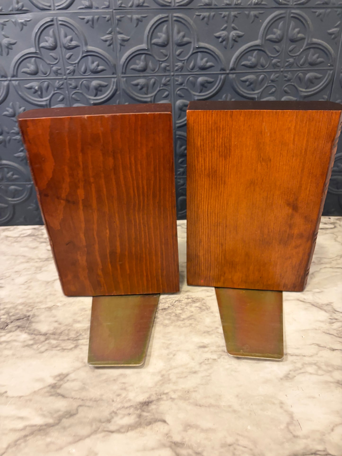 Great Books Wood Bookends
