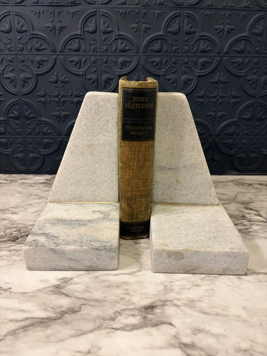 Heavy Stone Geometric Bookends
