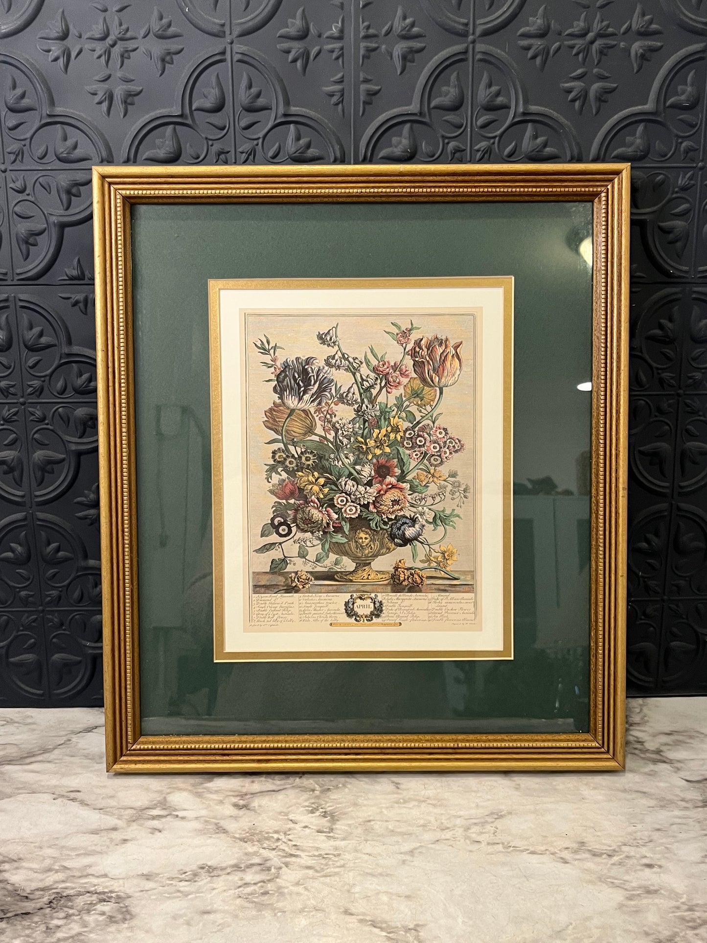 April  Print by Robert Furber Framed