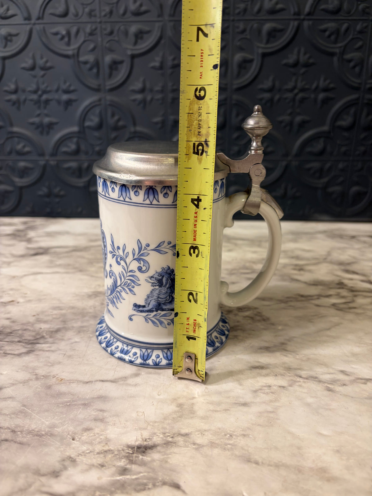 Blue and White Schrobenhausen Germany Stein