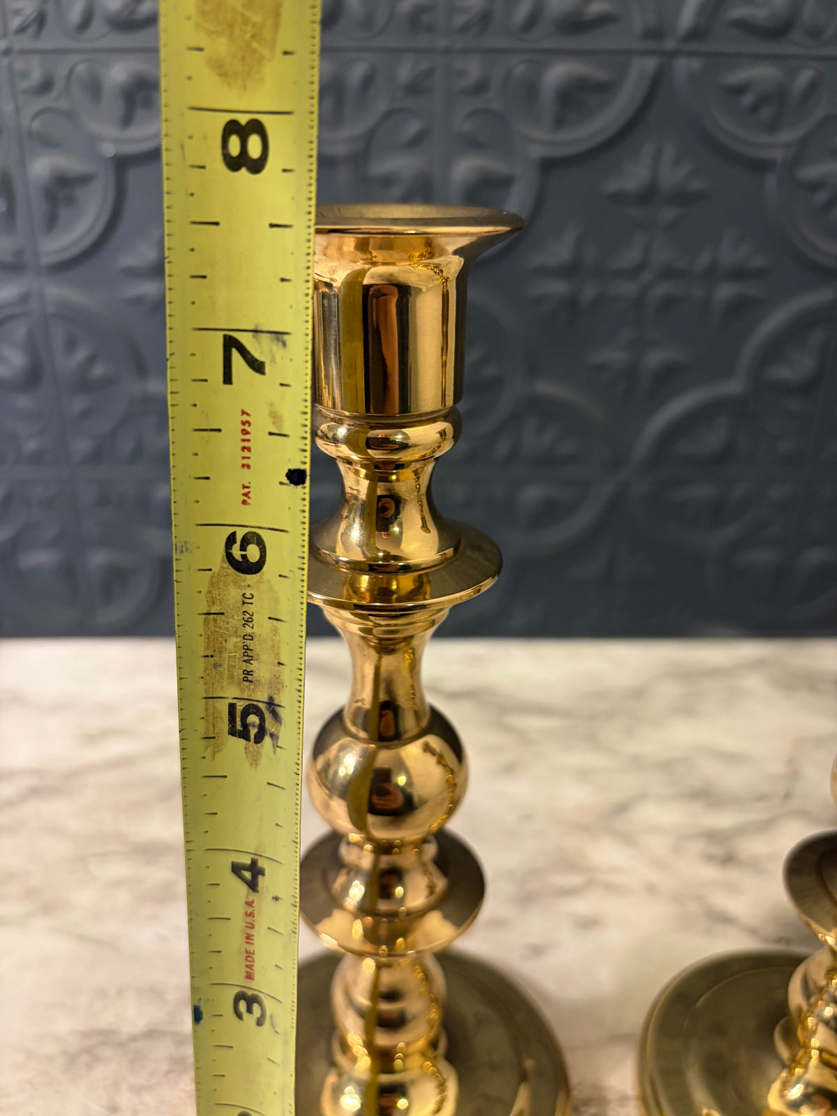 Baldwin Brass 7.5" Candlestick Pair