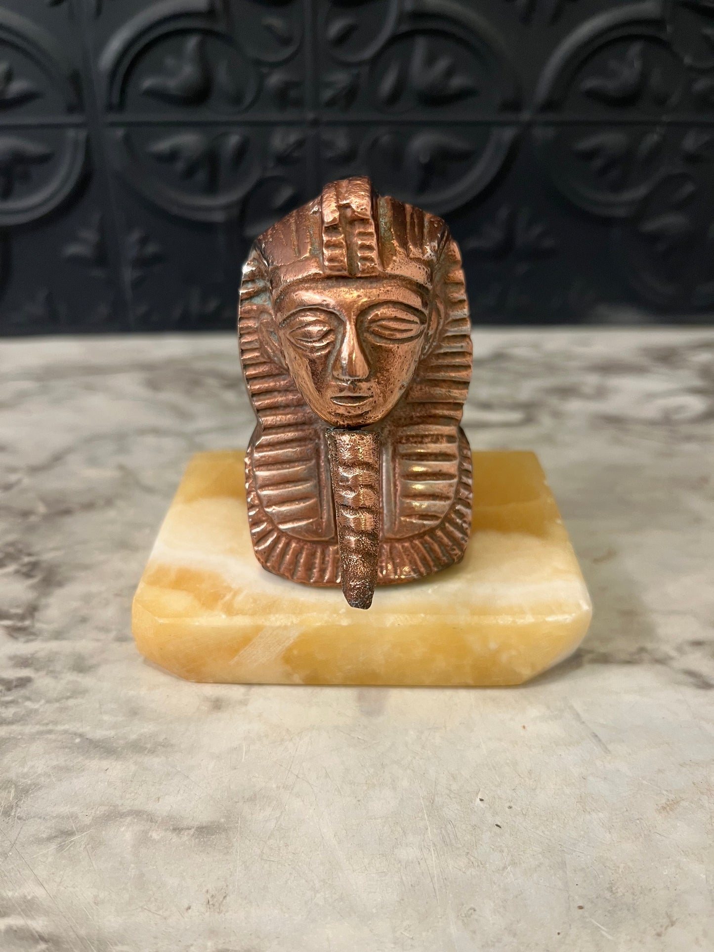 Pharaoh Bust on Stone base