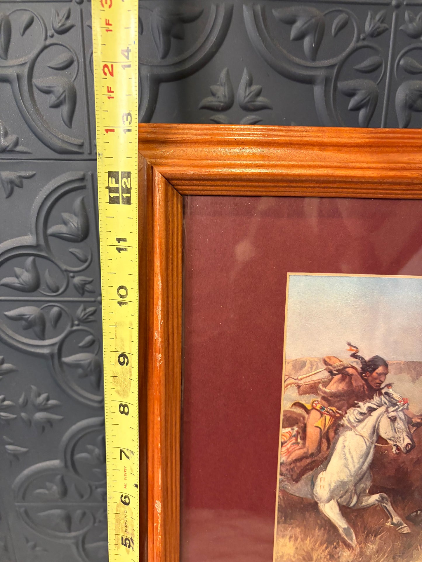 Framed Buffalo Hunt Print