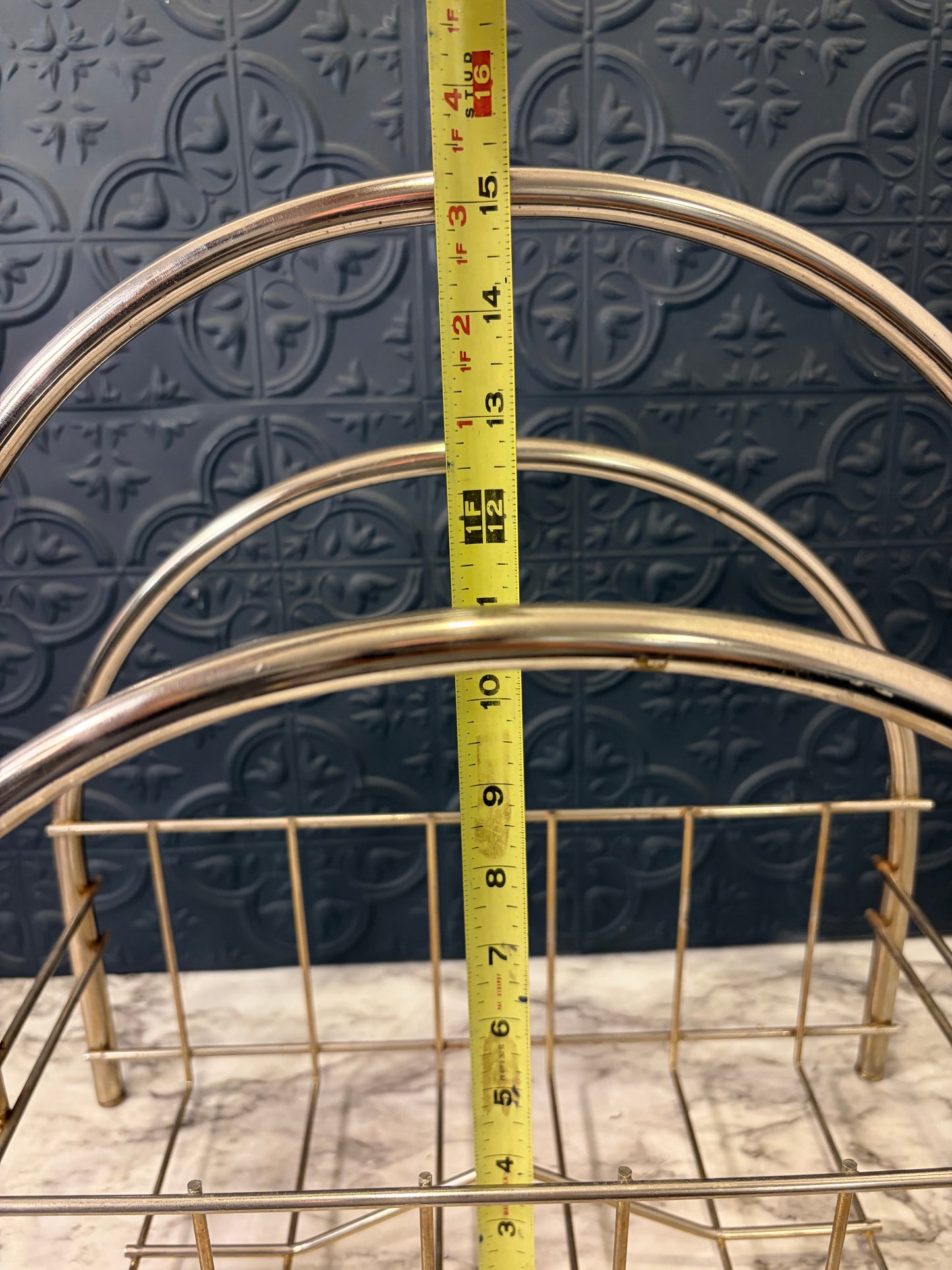 Arched Metal Magazine Holder