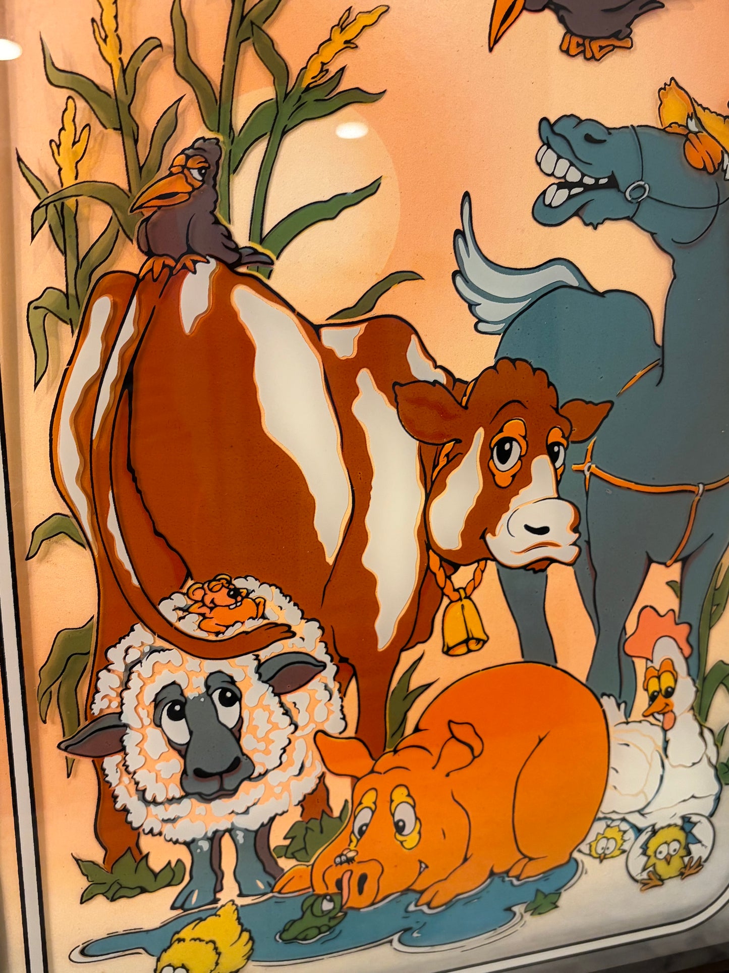 Farm Animals Reverse Print