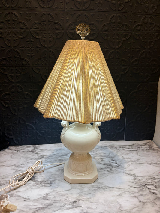 Cream Lamp with Rope Shade