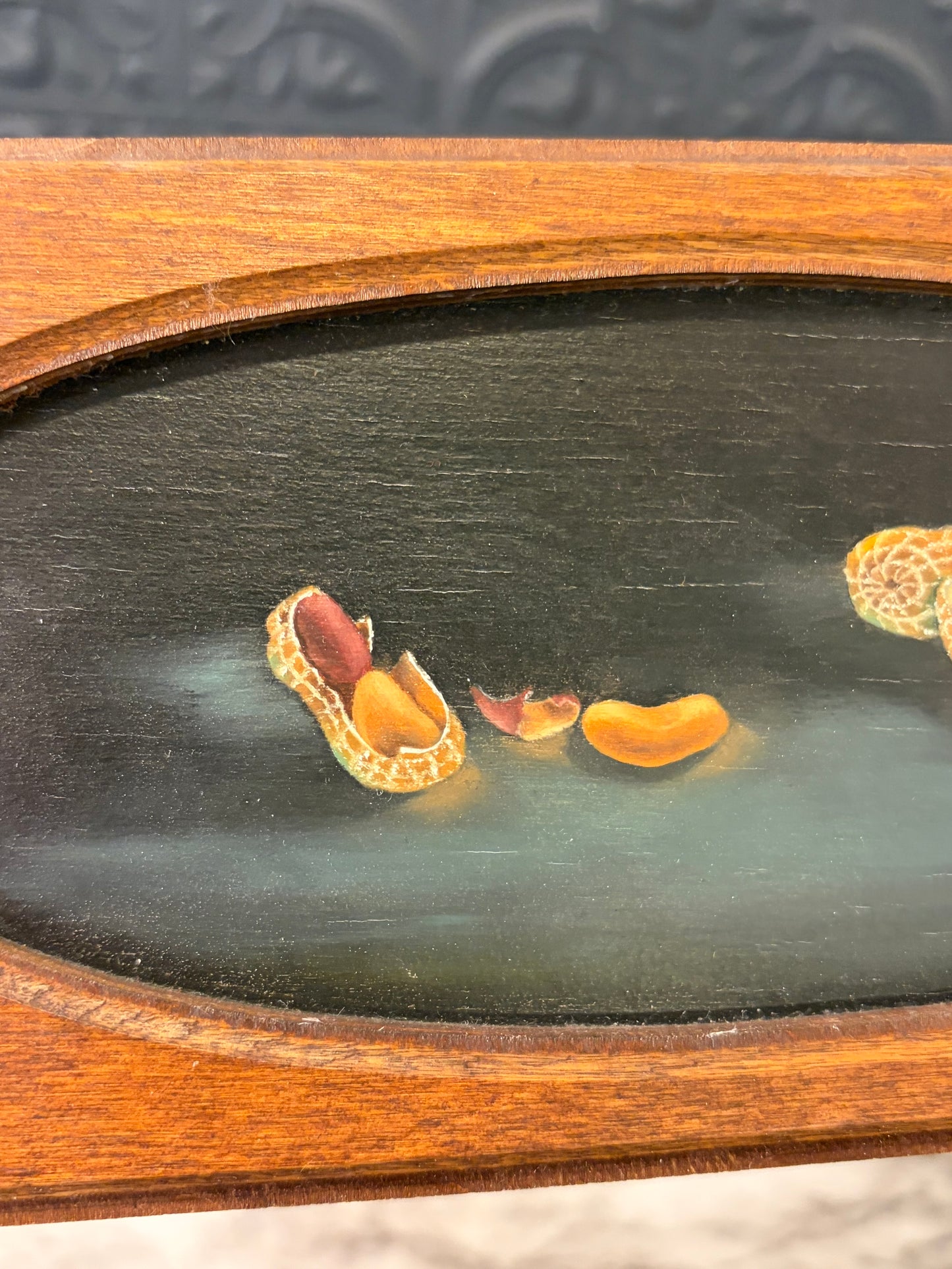 Peanut Painting on Wood
