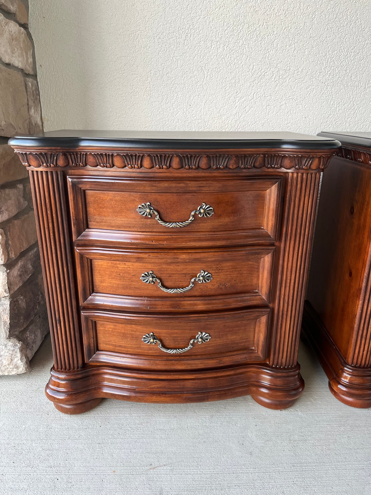 Wynwood Large nightstand with black top- each