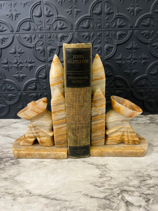 Onyx with Brown Stripes Siesta Bookends x 2