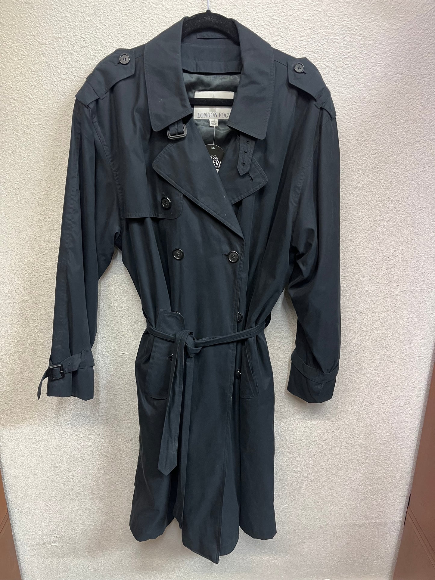 London Fog Black Trench Coat
