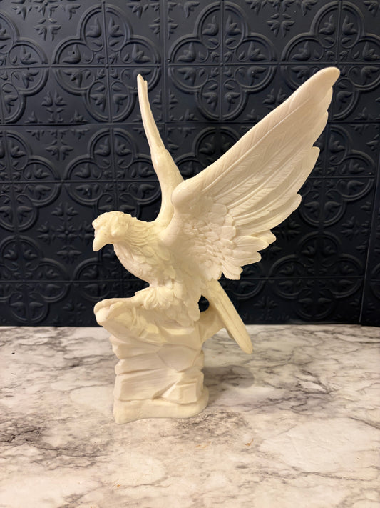 White Resin Eagle Statue