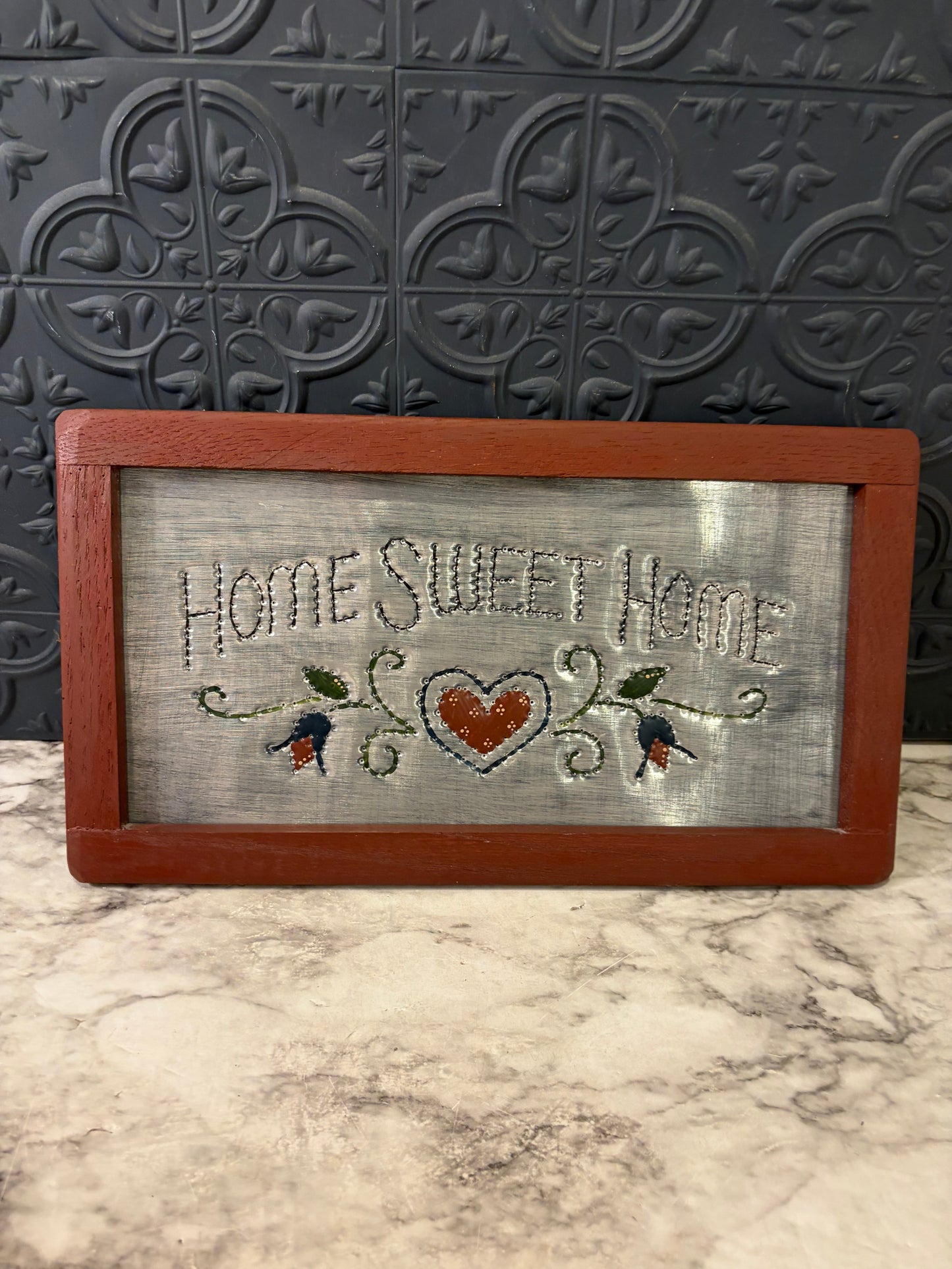 Home Sweet Home Punch Tin