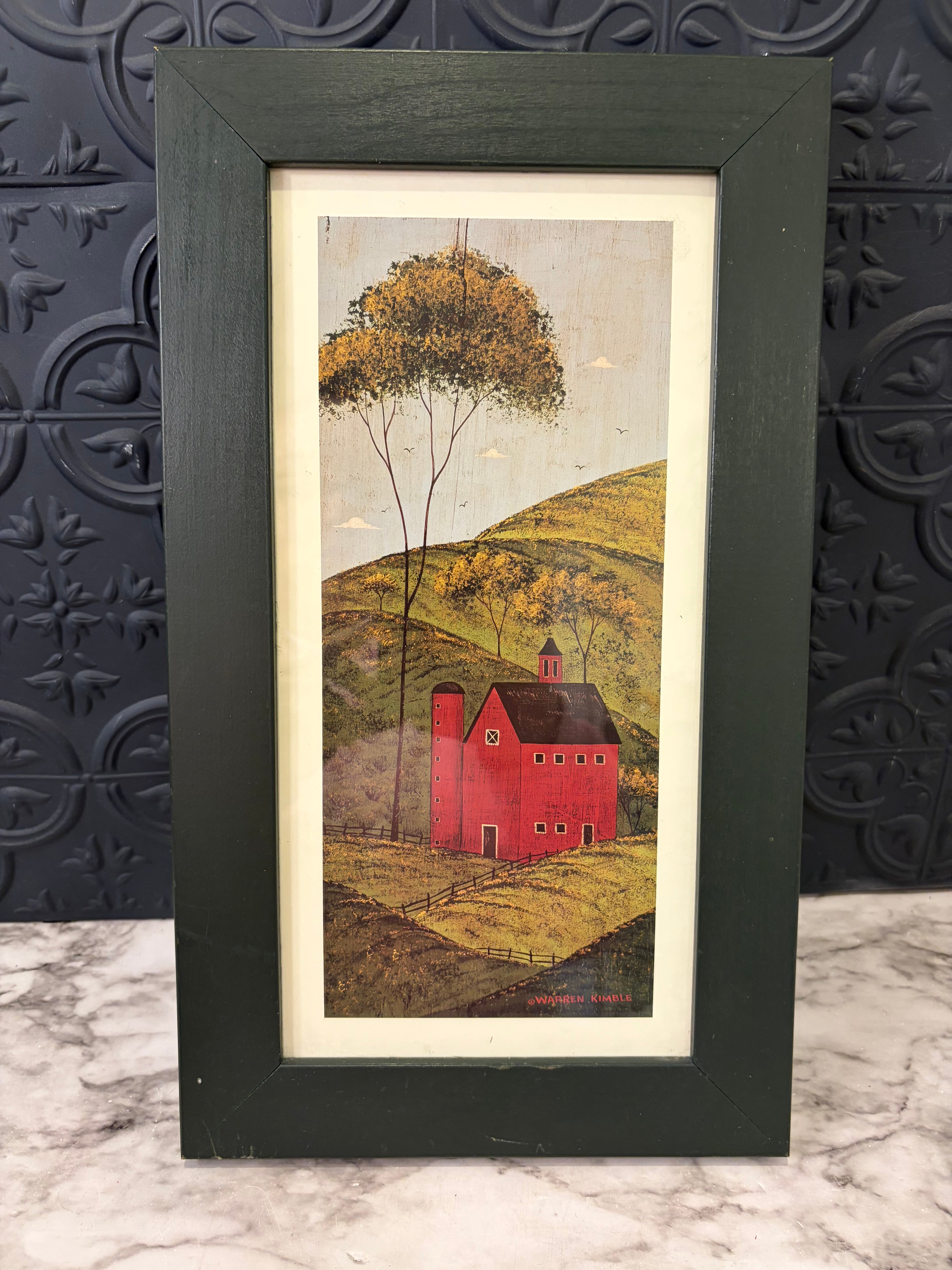 Red Barn Warren Kimble Print – Make Me Modern Decor