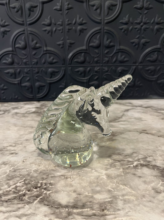 Glass unicorn