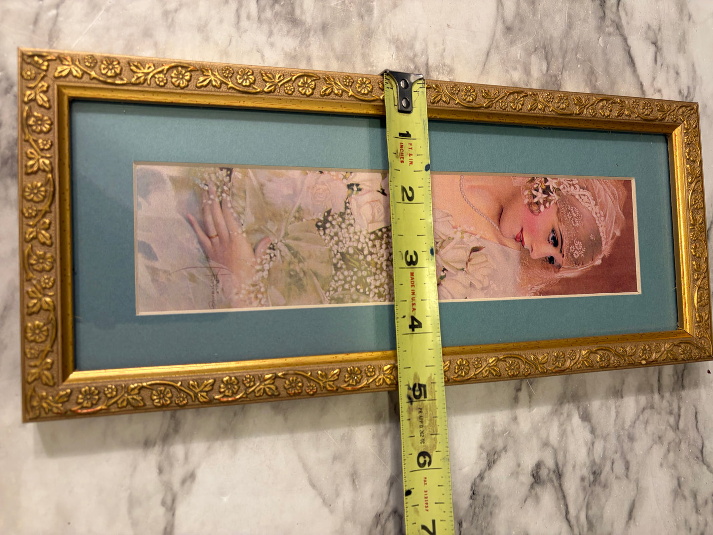 The Bride Gold Framed Lady