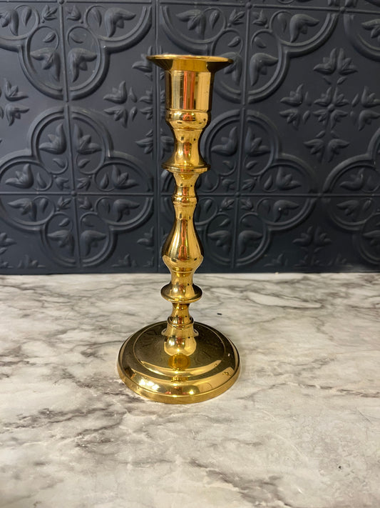 Brass Candle holder 7.5" Round Center