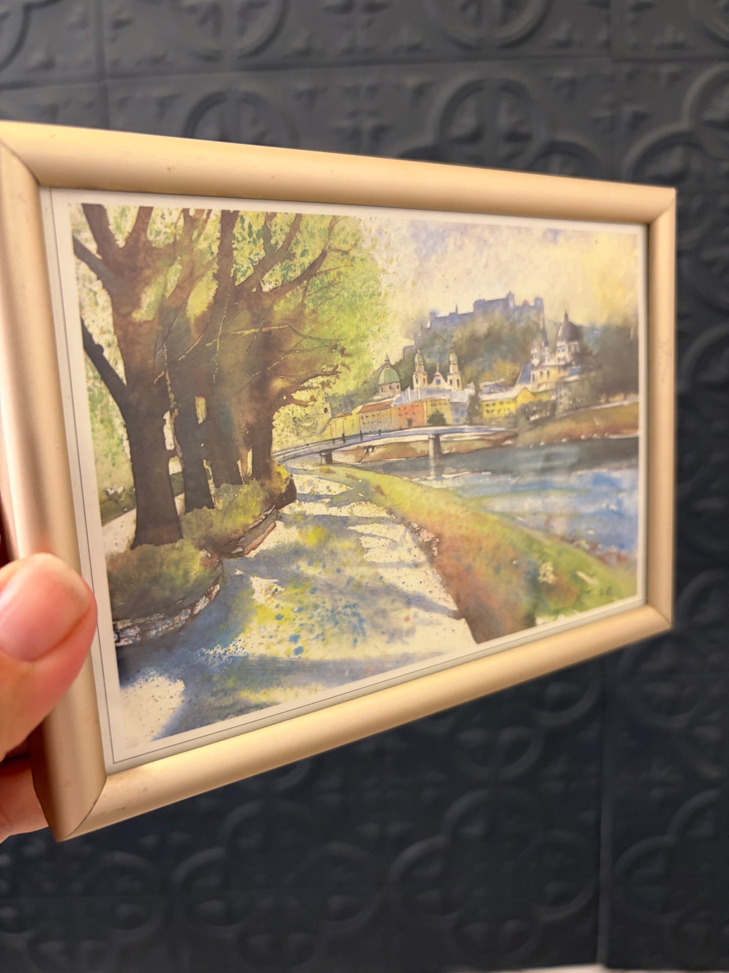 Small Art Print of Austria Framed