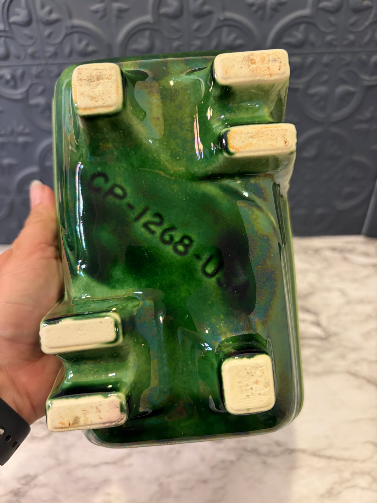 Cookson Green Pottery Planter