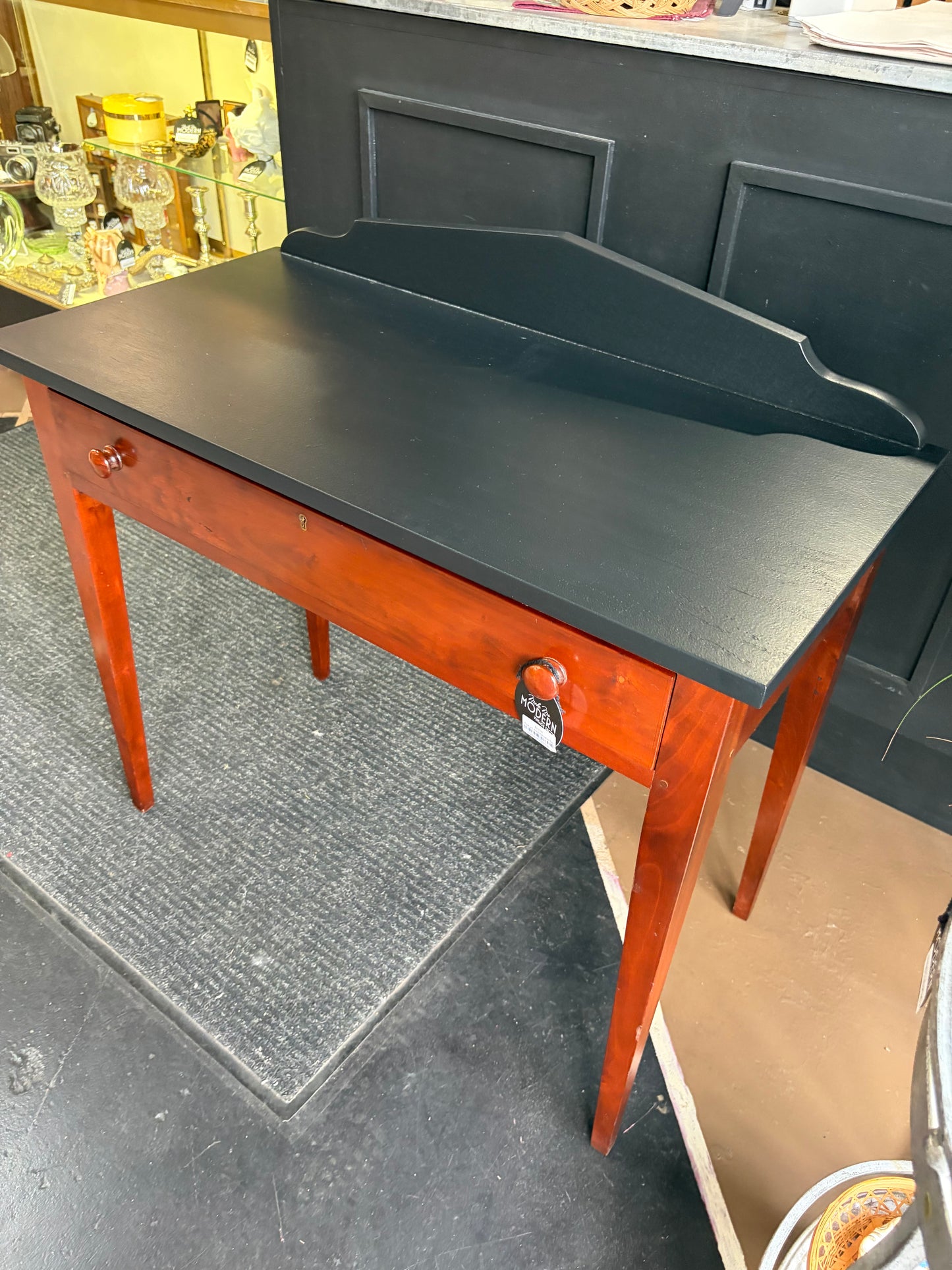 Desk with Black Refinished Top