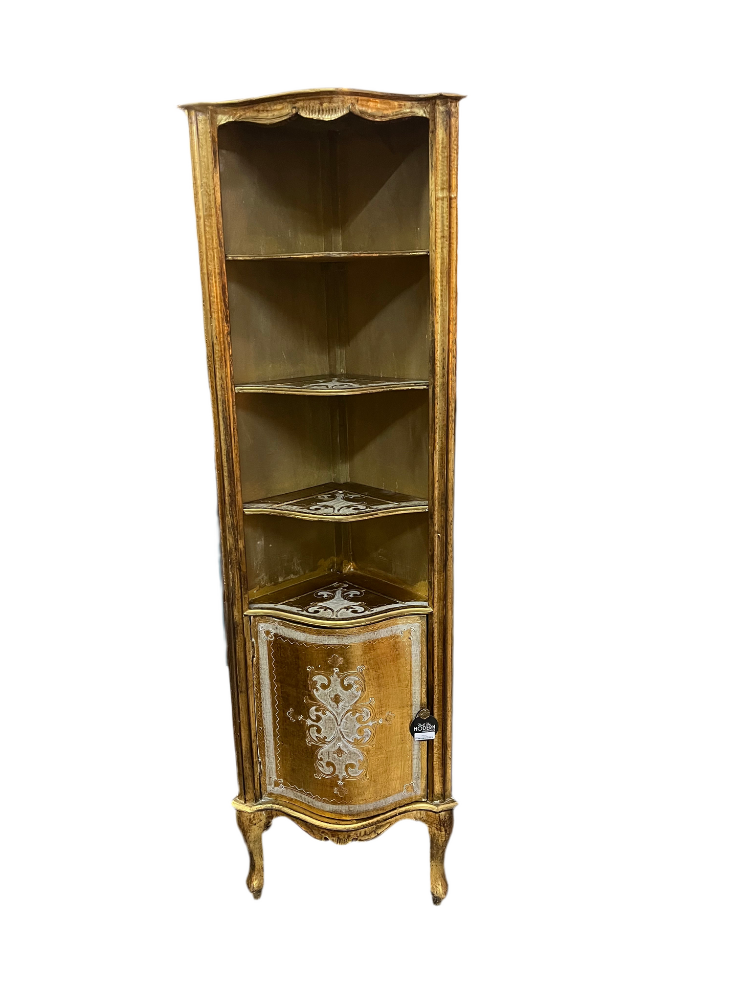 Florentine Corner Shelf Cabinet