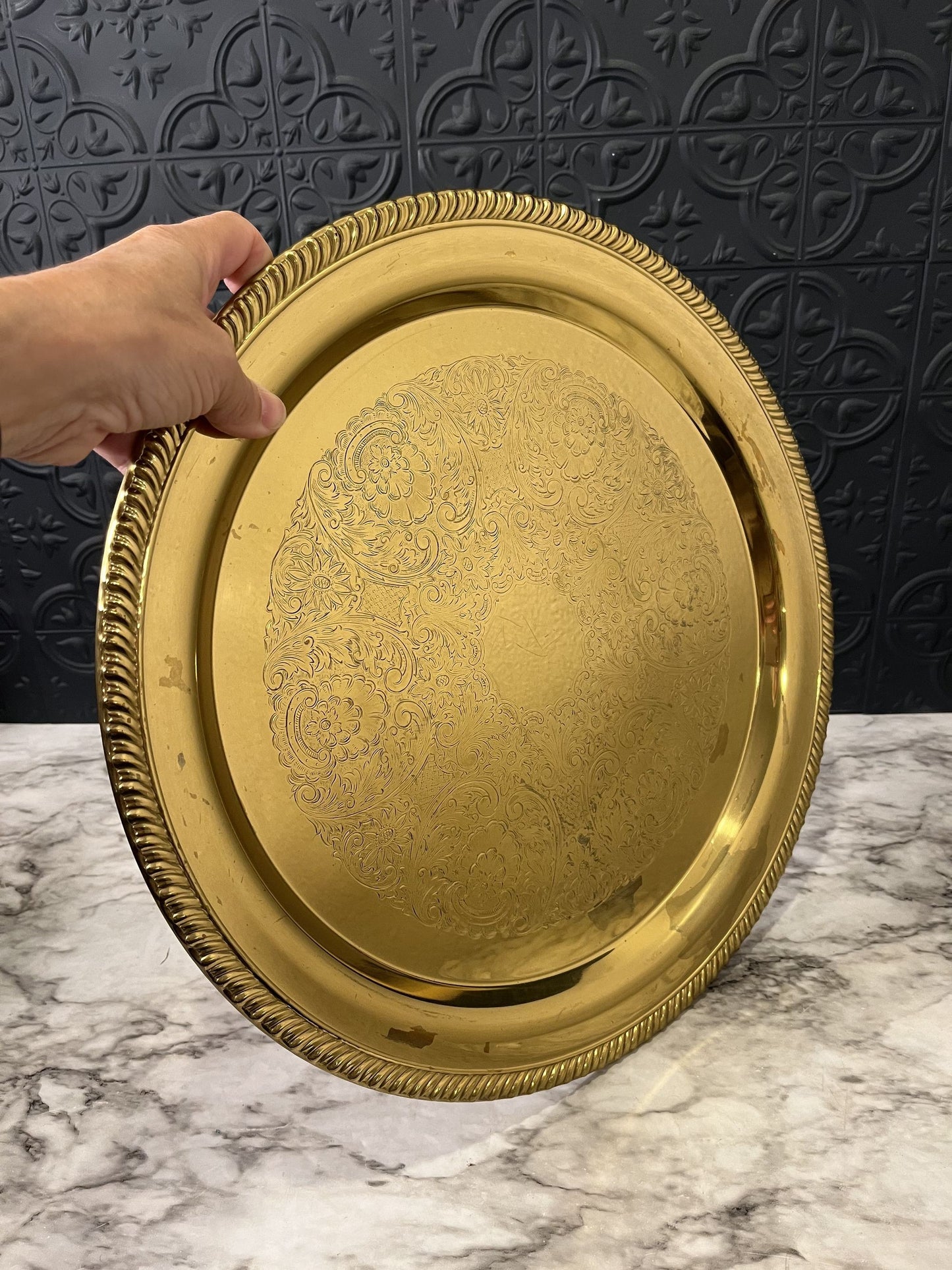 Brass Etched Tray