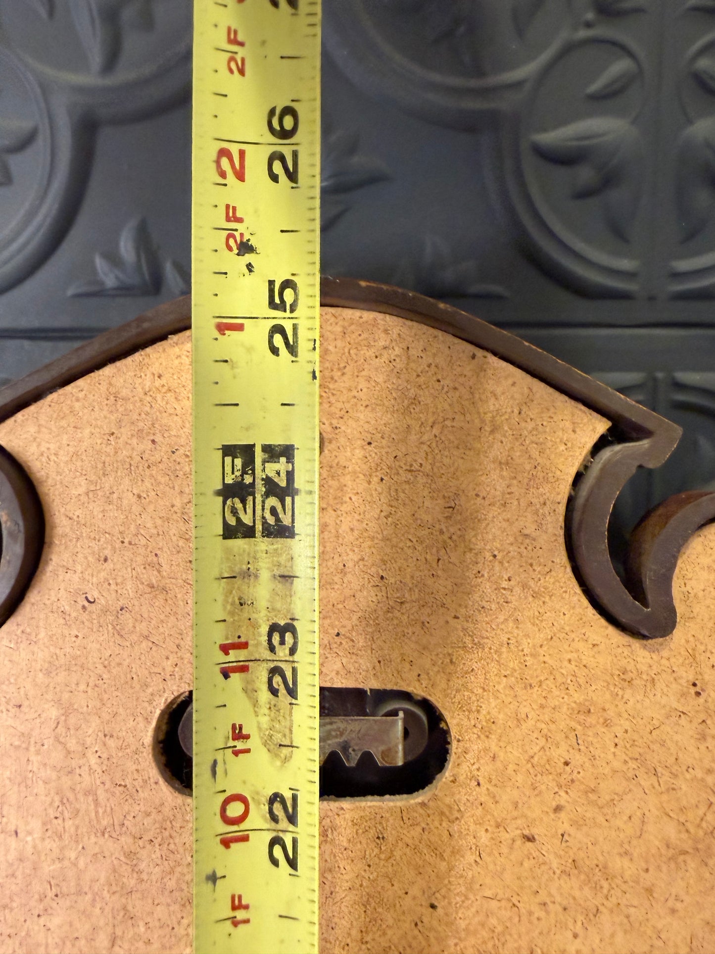 Faux Wood Mirror with Eagle